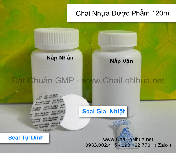 Chai nhựa dược phẩm 120ml màu trắng sữa giúp giảm lượng ánh sáng trực tiếp vào bên trong chai
