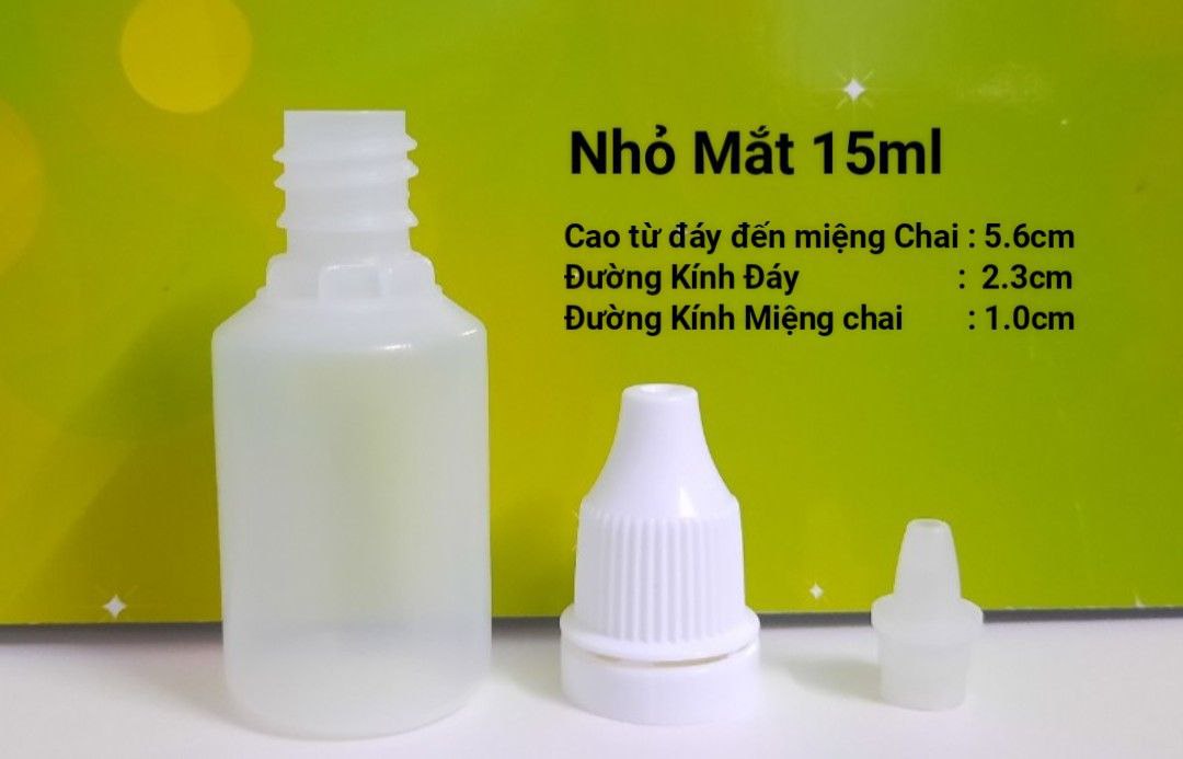 Chai nhựa nhỏ mắt 15ml Chai nhựa nhỏ mắt 15ml