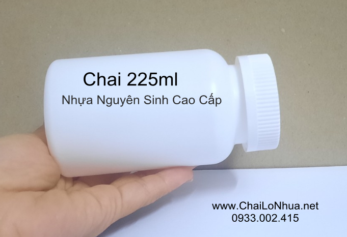 chai nhựa dung tích 225ml là khả năng bảo quản thuốc trong thời gian dài mà không làm thay đổi chất lượng của sản phẩm.