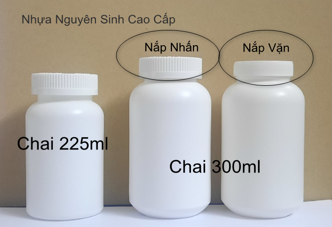 Chai nhựa dung tích 225ml là sự lựa chọn hoàn hảo cho việc đóng gói viên hoàn số lượng lớn