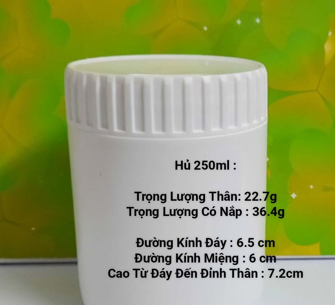 Hủ nhựa 250ml là giải pháp đóng gói lý tưởng cho các sản phẩm dược phẩm