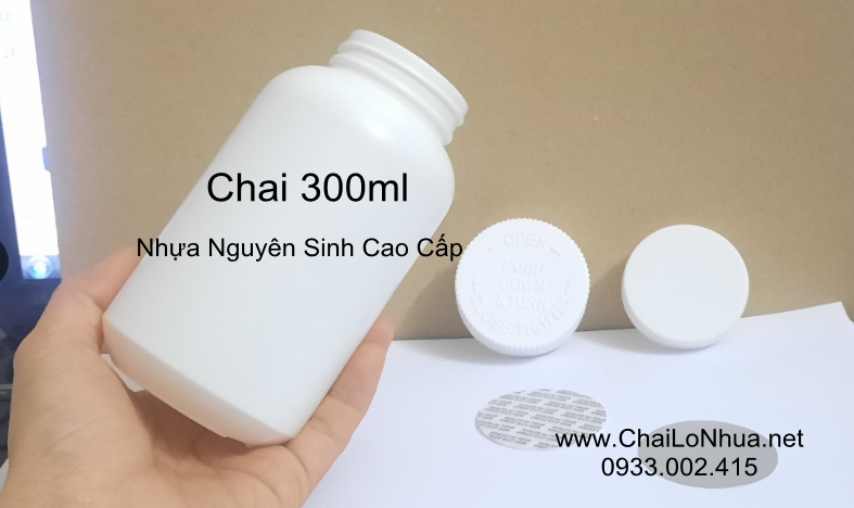 chai nhựa 300ml cho việc đóng gói và bảo quản thuốc là một cách đảm bảo chất lượng của các thành phần trong thuốc