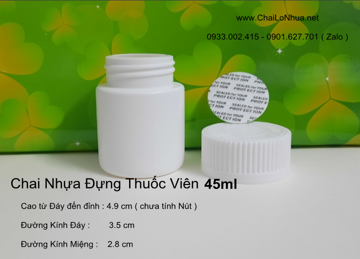Chai Nhựa 45ml