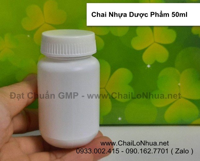 chai nhựa đựng thuốc 50ml chất lượng GMP