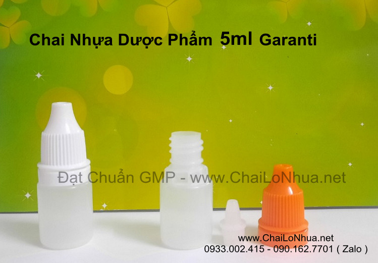 Vỏ chai nhỏ mắt dung tích 5ml Thân Trong Garantin