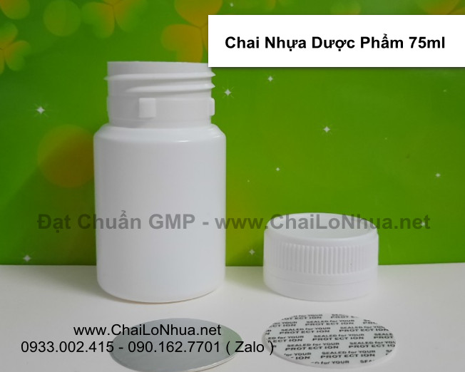 Thiết kế thông minh giúp Vỏ lọ nhựa 75ml đảm bảo số lượng viên thuốc đóng vào một cách hiệu quả