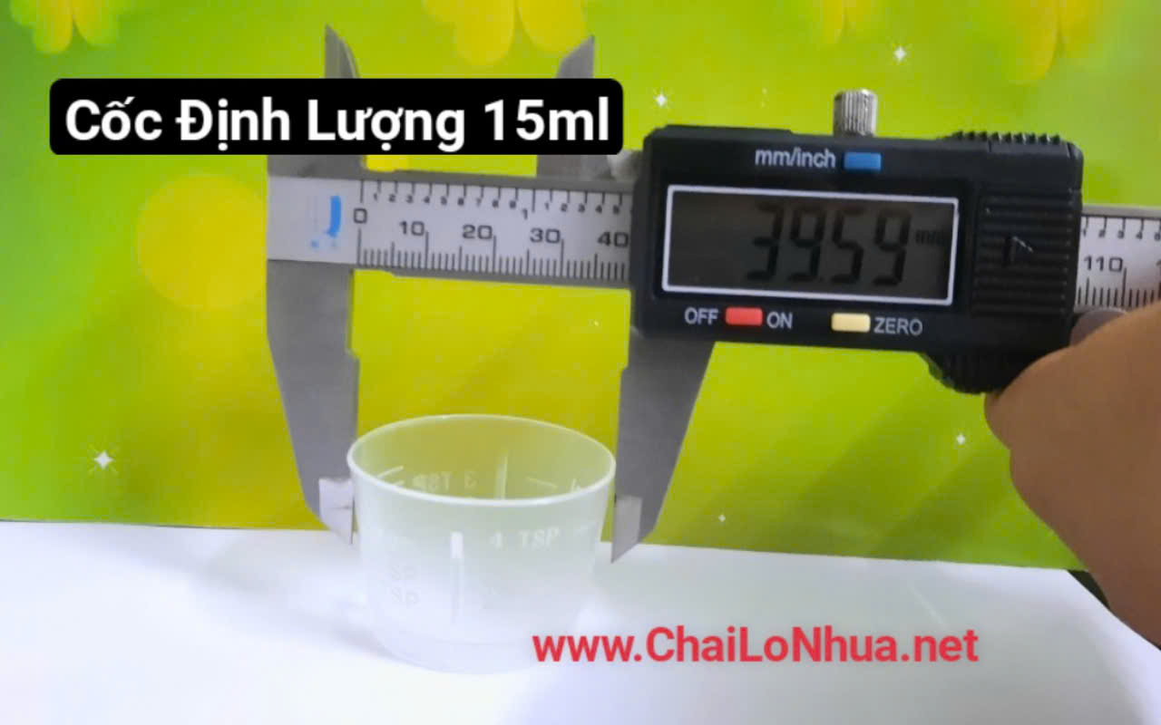 Kích Thước Cốc Định Lượng