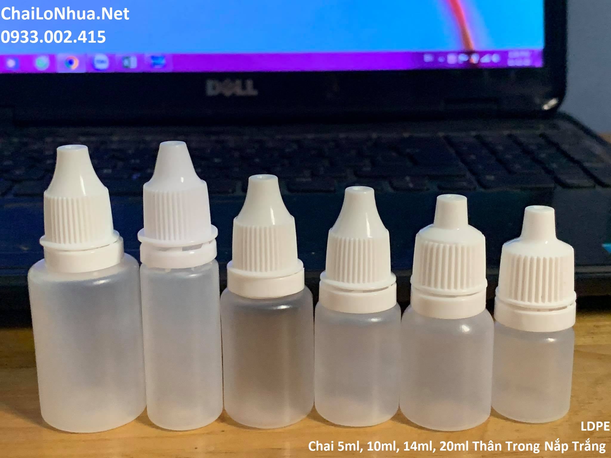 chai nhựa nhỏ mắt 10ml