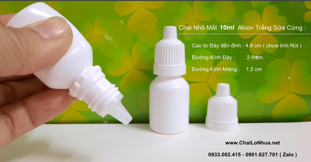 Chai nhựa nhỏ mắt 10ml