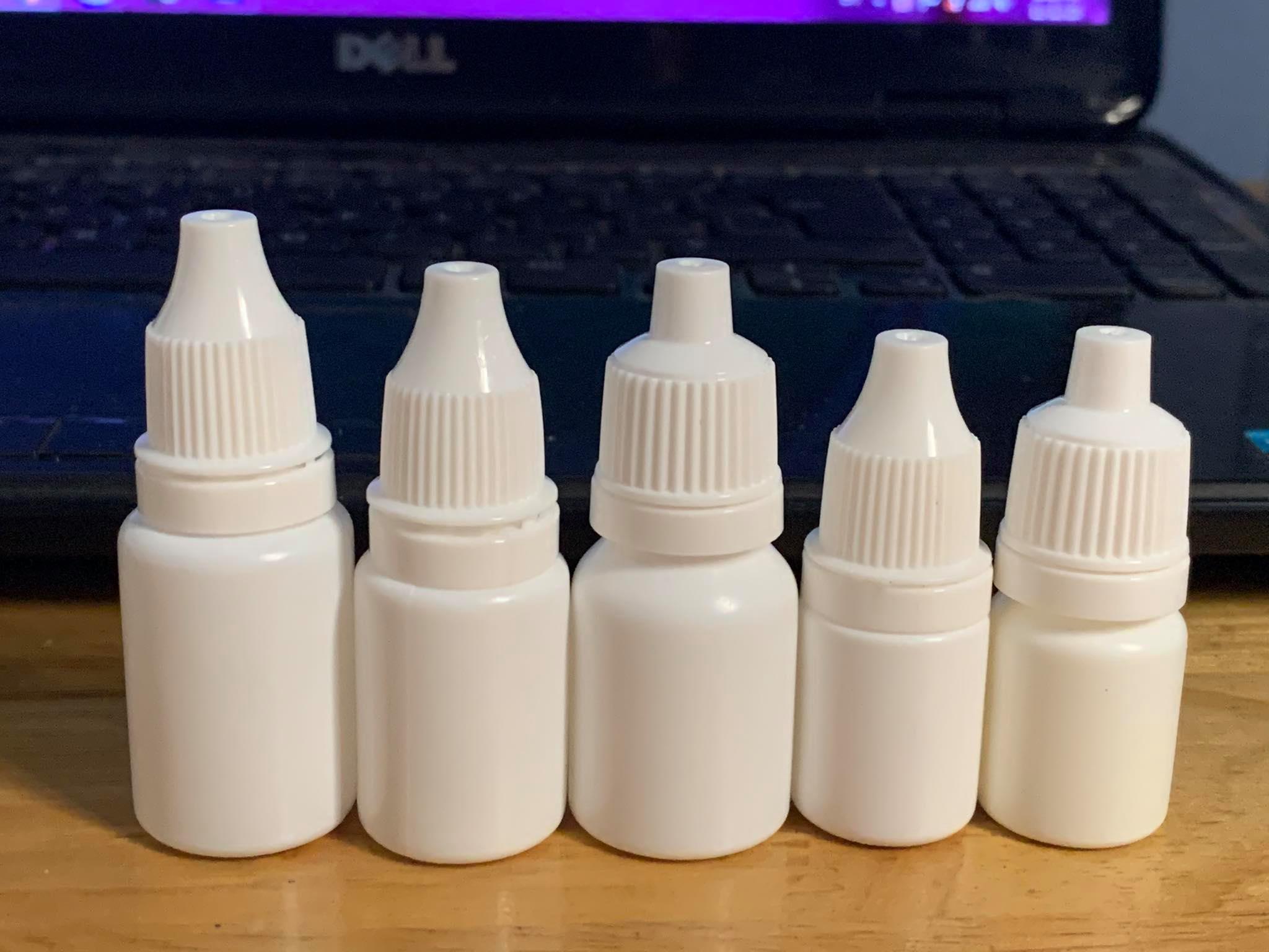 Chai nhựa nhỏ mắt 10ml và 5ml màu trắng sữa tinh tế