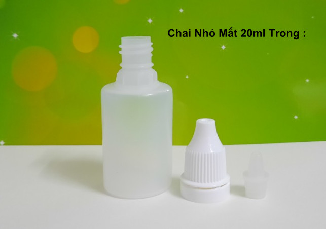 Chai lọ nhựa dược phẩm 20ml thân trong nhựa nguyên sinh sạch