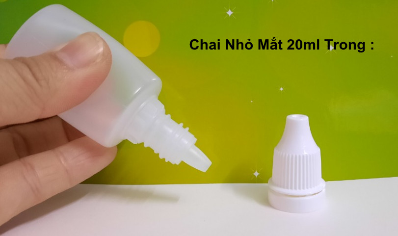 Chai lọ nhựa dược phẩm 20ml thân trong nhựa nguyên sinh sạch