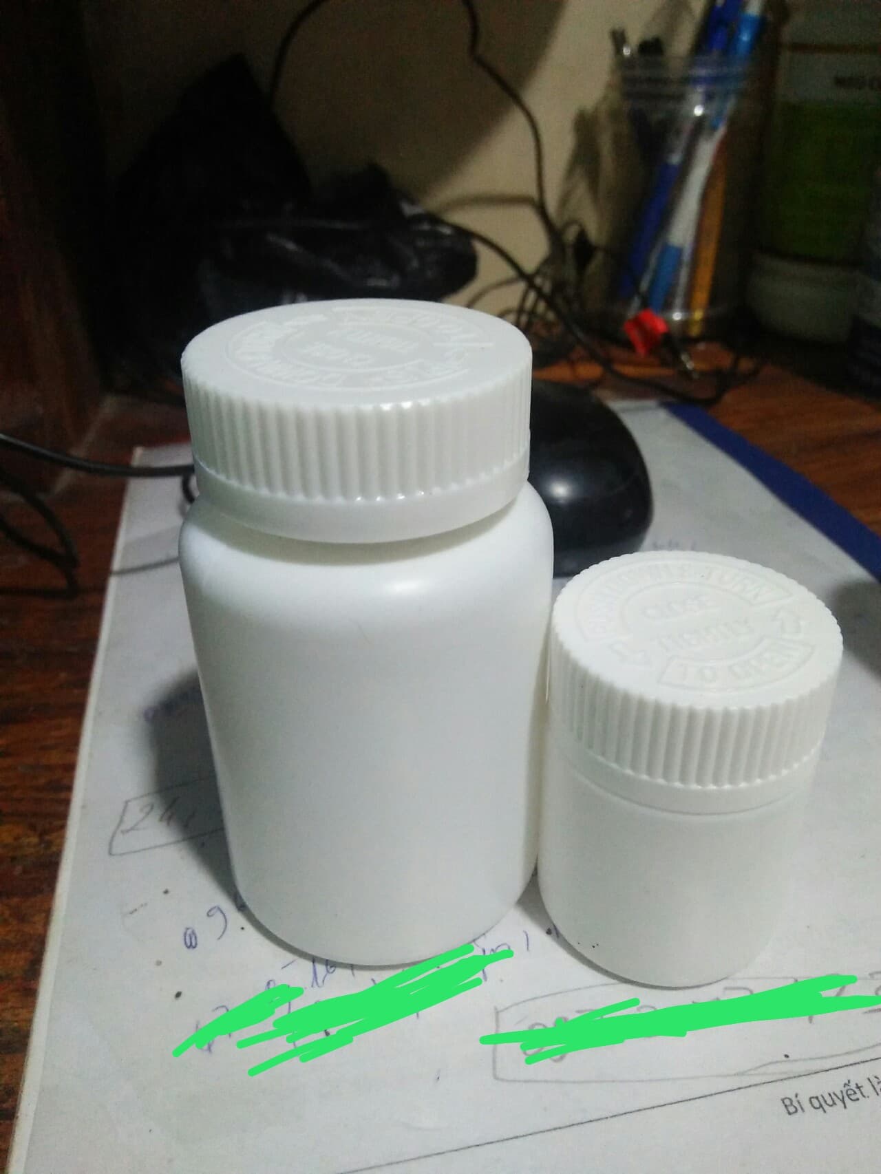 Chai nhựa đựng thuốc viên 45ml