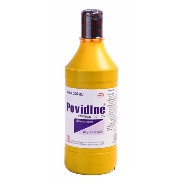 Chai nhựa povidone 500ml
