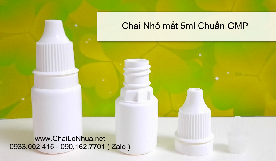 chai Nhỏ Mắt 5ml Thân Trắng Sữa Mềm