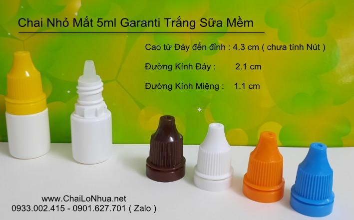 Chai nhựa dược phẩm dung tích 5ml
