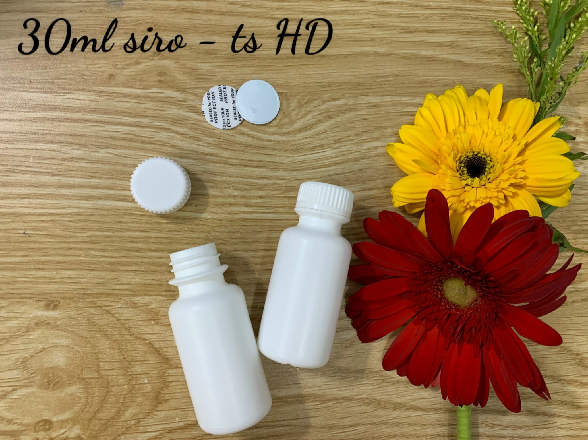 Chai nhựa đựng thuốc 30ml chất nhựa HDPE trắng sữa cứng và dày