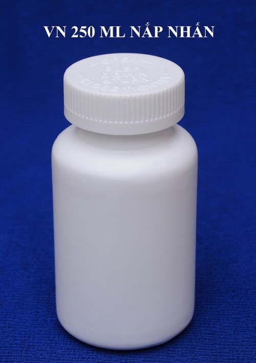 Lọ nhựa 250ml trắng sữa