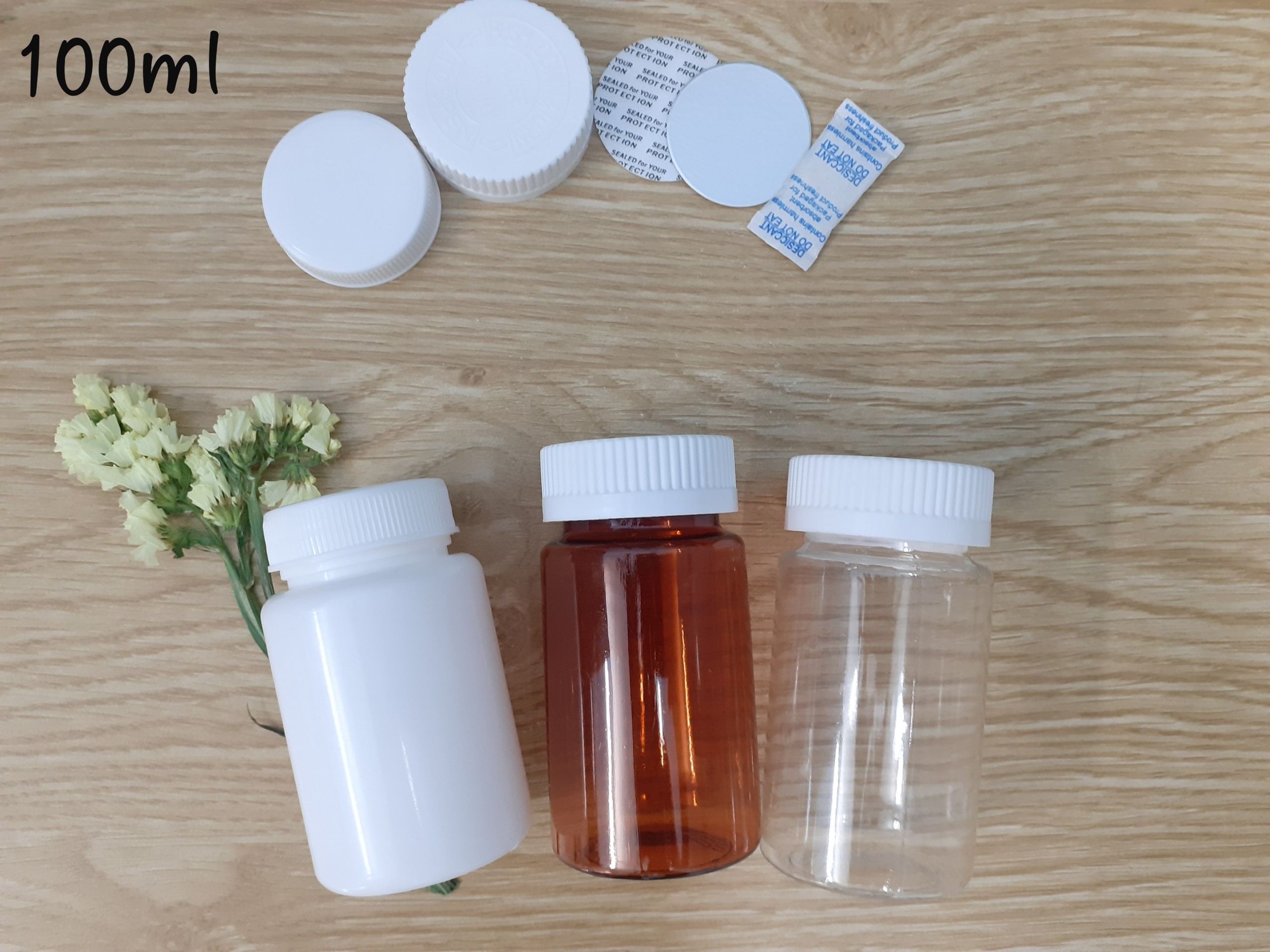 chai lọ nhựa dược phẩm 100ml