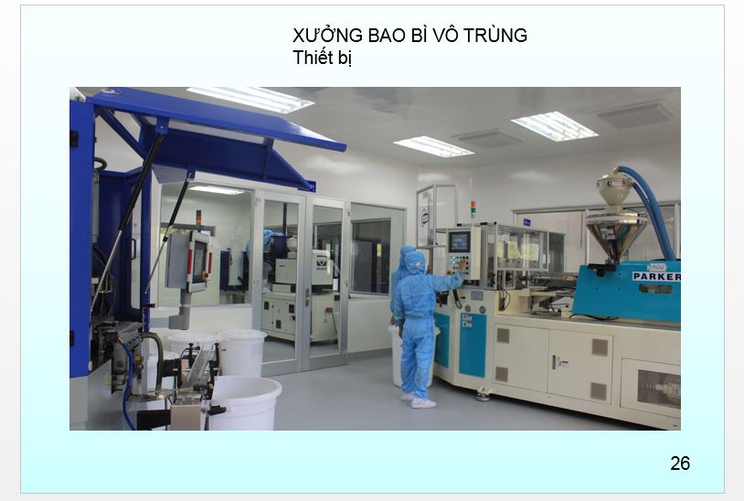 Hệ thống nhà máy sản xuất đạt chuẩn GMP đóng tại Bình Dương, Việt Nam