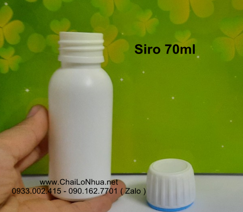 Phần nắp của Chai nhựa đựng siro 70ml và 90ml được thiết kế đặc biệt với 3 lớp chức năng