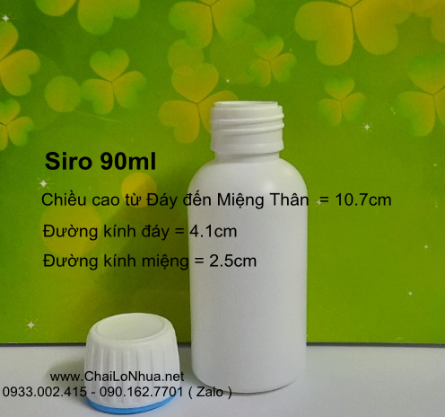 nhà máy của chúng tôi đã thiết kế và sản xuất mẫu chai nhựa đựng siro 70ml và 90ml có cấu tạo đặc biệt
