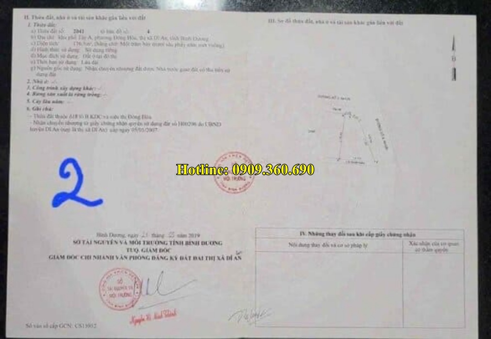 mua đất nền dĩ an