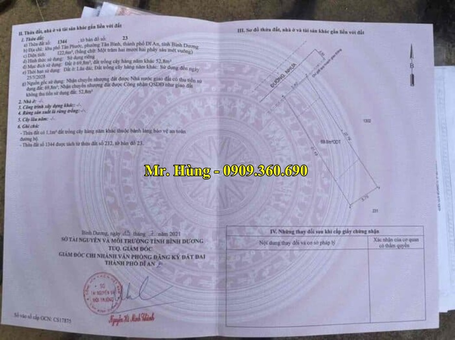 đất dĩ an giá rẻ