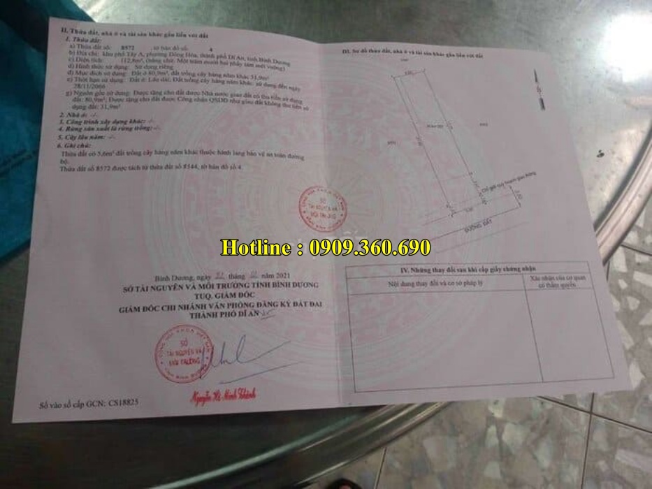 mua dat di an gia re