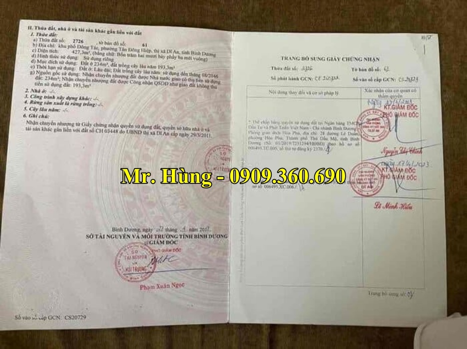 mua dat di an gia re