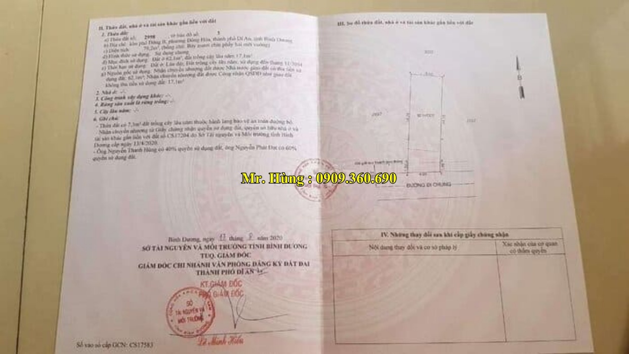 mua đất nền dĩ an