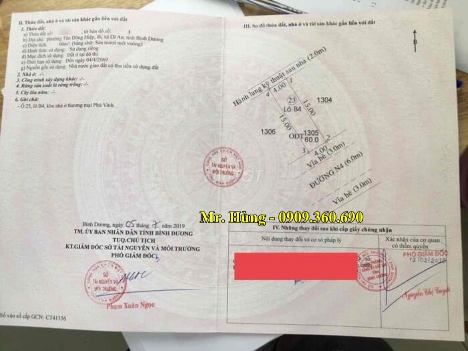 mua đất nền dĩ an