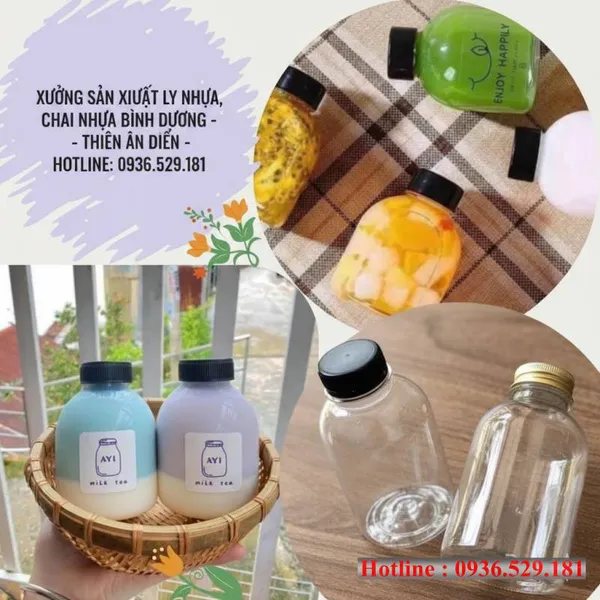 Phân Phối Ly Nhựa, Chai Nhựa & In Ấn Logo Tại Tân Uyên – Giao Hàng Tận Nơi ( Bình dương - Tp.HCM)