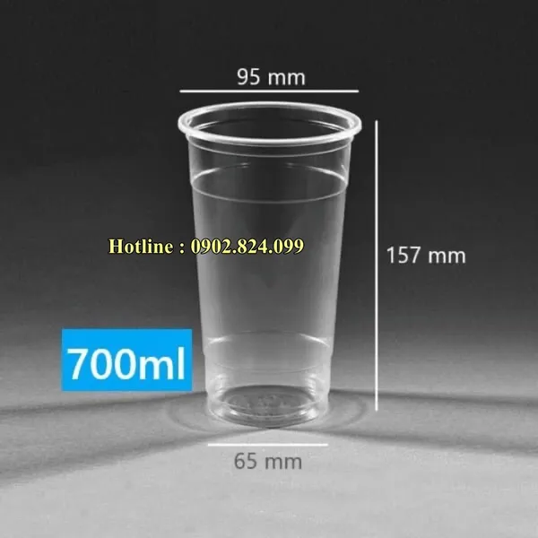 Cốc Nhựa Dùng một lần Thiên Ân Điển 700ml: Sự lựa chọn tuyệt vời cho đồ uống