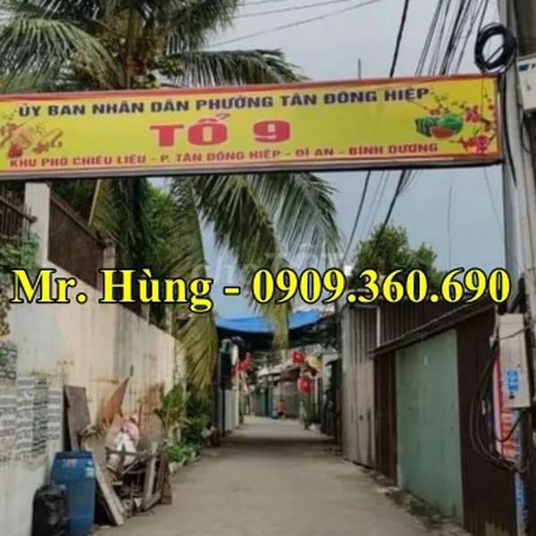 ĐẤT DĨ AN CHÍNH CHỦ – Diện tích 104,5m2 - Chính chủ cần bán lô đất tại Khu phố Chiêu Liêu, Phường Tân Đông Hiệp, Thành Phố Dĩ an, Bình dương. 