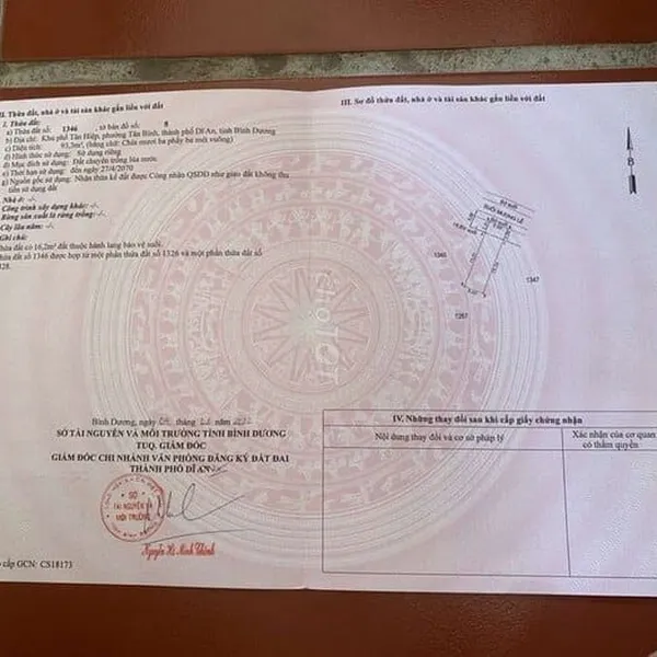 ĐẤT DĨ AN GIÁ RẺ - BÁN GẤP 2 THỬA ĐẤT - DIỆN TÍCH 93M2 - GIÁ CỰC RẺ - 93m2