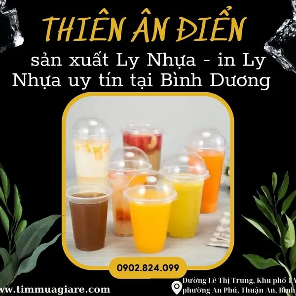 THIÊN ÂN ĐIỂN - Sản xuất cung cấp ly Nhựa PET Bình Dương  giá cạnh tranh 