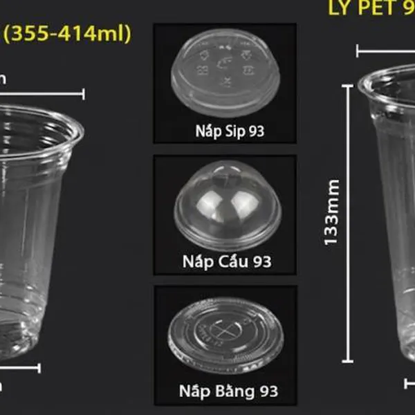 Ly Nhựa PET Trong Suốt Giá Rẻ, Cao Cấp – Tôn Vinh Vẻ Đẹp Đồ Uống Của Bạn