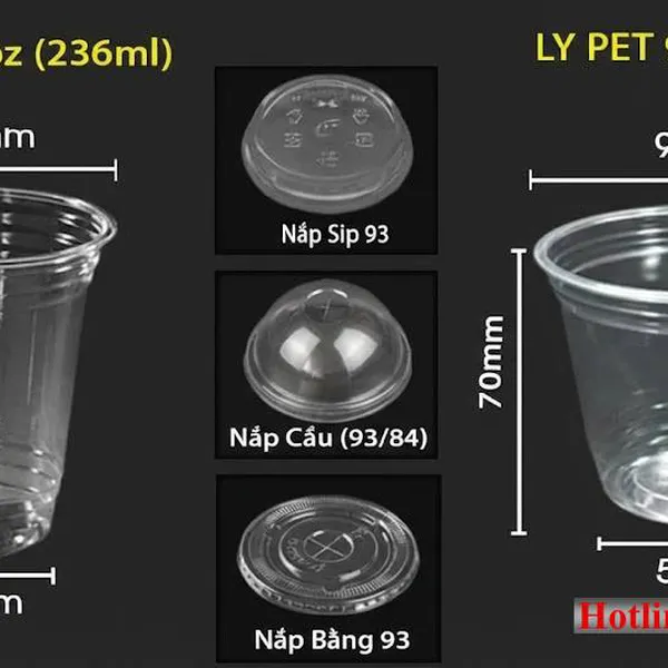 Ly Nhựa PET Trong Suốt Giá Rẻ, Cao Cấp – Tôn Vinh Vẻ Đẹp Đồ Uống Của Bạn