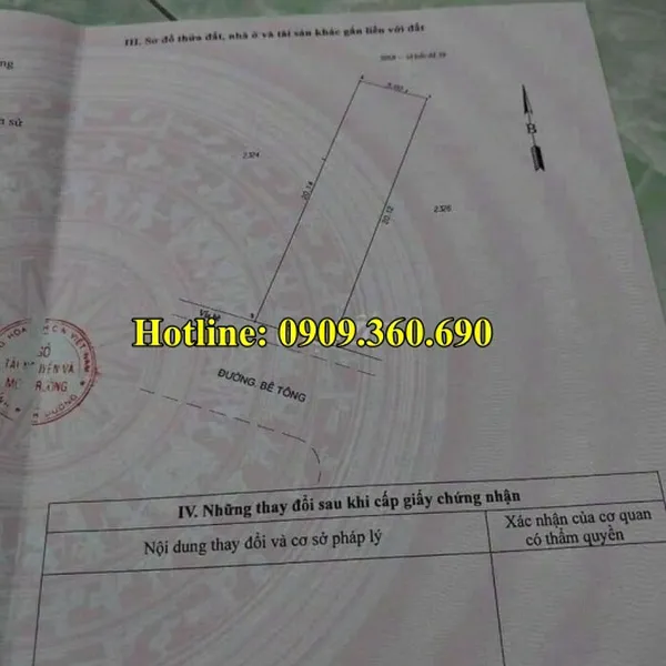 BẠN CẦN MUA ĐẤT DĨ AN?  5x20.2=100.7 m2- full thổ cư -  Khu phố Nội Hóa 1, phường Bình an, Thành phố Dĩ An, Bình Dương