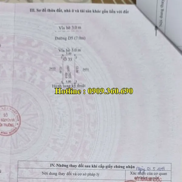 ĐẤT BÁN DĨ AN BÌNH DƯƠNG – Diện tích : 5x12=60 m2 , Thổ cư 100% :  60m2 - Chính chủ cần tiền lô đất tại Tân Đông Hiệp, Dĩ An, Bình dương.