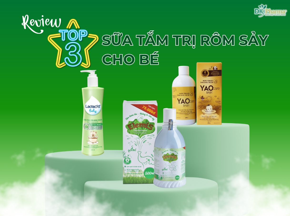 Top 3 sữa tắm trị rôm sảy cho bé tốt nhất 2023 - Sữa tắm elemis