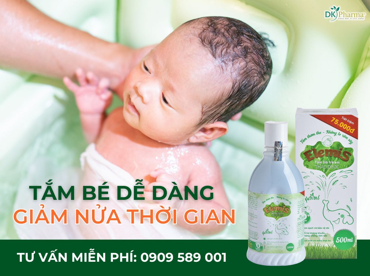 Elemis sữa tắm gội cho trẻ sơ sinh được các Mẹ bỉm tin dùng