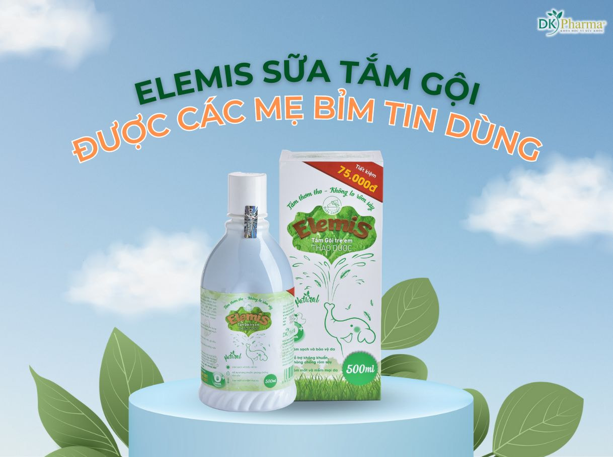 Elemis sữa tắm gội cho trẻ sơ sinh được các Mẹ bỉm tin dùng