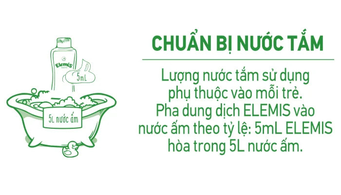 Cách sử dụng Sữa tắm Elemis để trị dứt điểm rôm sảy cho bé