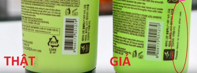 Phân biệt hàng giả, thật của sữa tắm dựa trên thông tin bao bì Phân biệt hàng giả, thật của sữa tắm dựa trên thông tin bao bì
