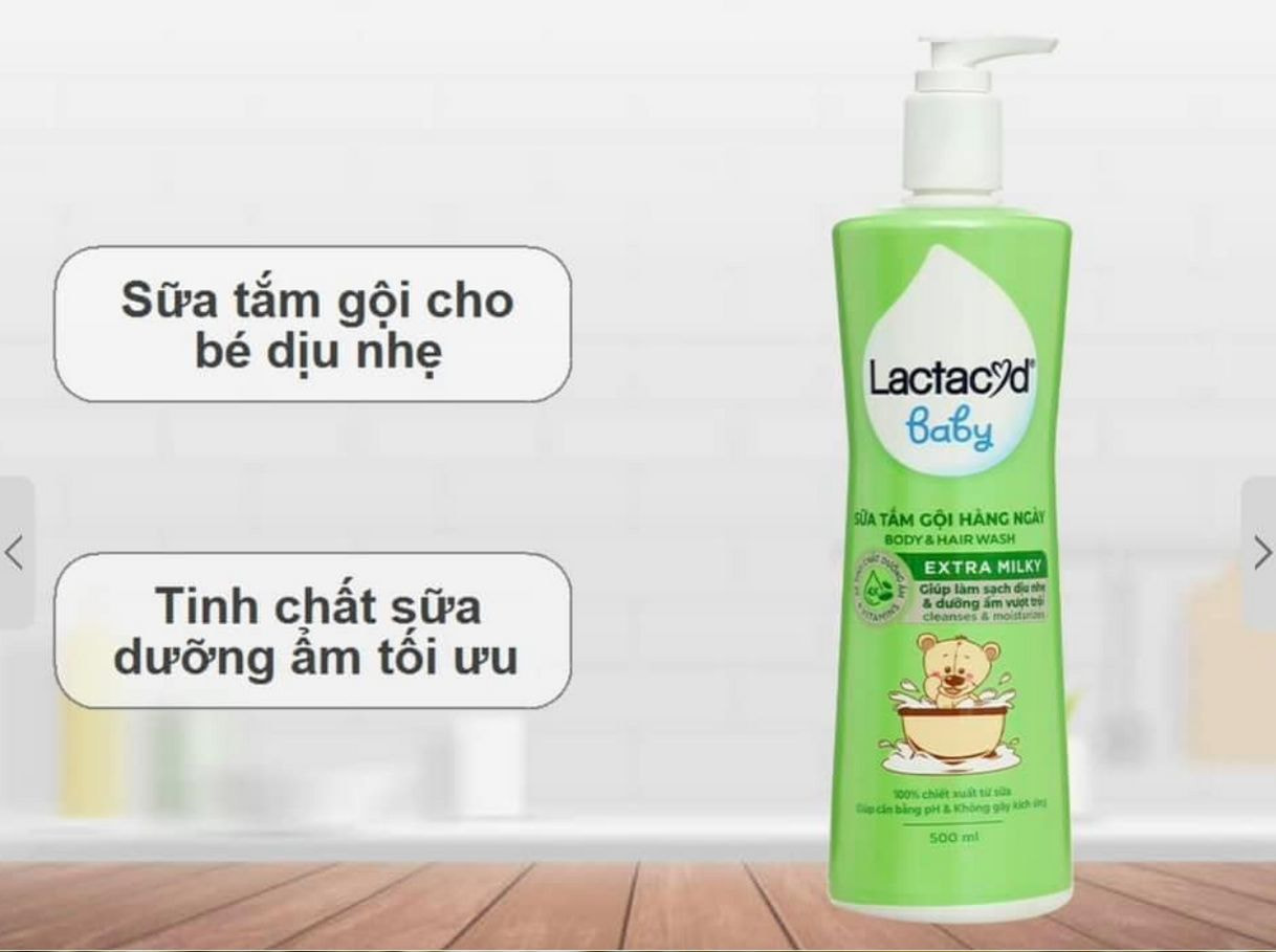 Sữa tắm Lactacyd BB trị rôm sảy - Sữa tắm elemis