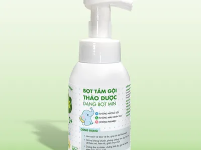Bọt tắm gội thảo dược cho trẻ từ sơ sinh Elemis Bubble