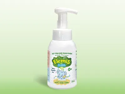 Bọt tắm gội thảo dược cho trẻ từ sơ sinh Elemis Bubble