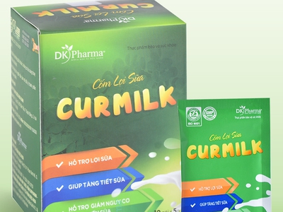 Cốm lợi sữa Curmilk dành cho Mẹ Bỉm (Hộp 10 gói)